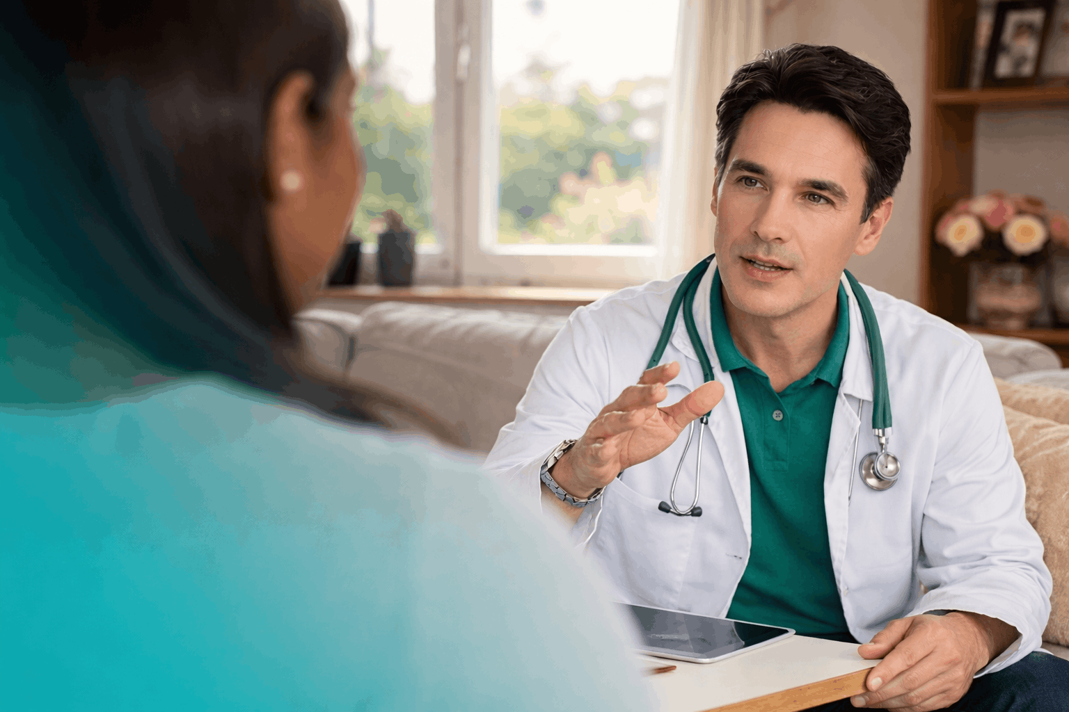 Doctor consulting patient