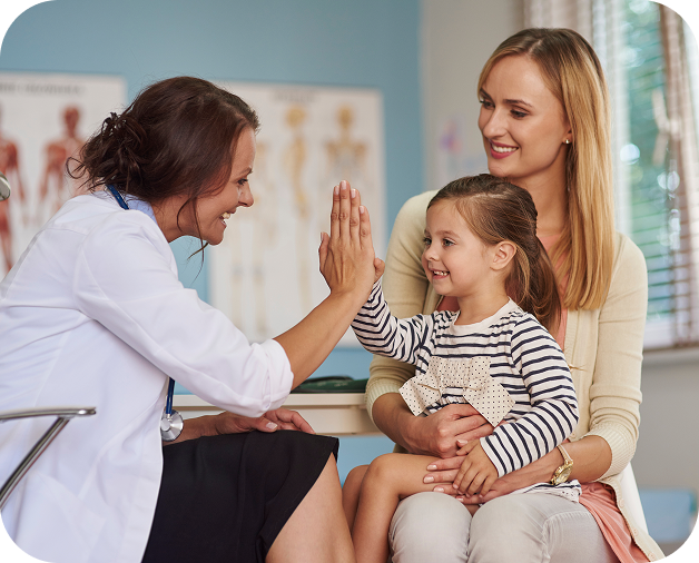 Doctor with family